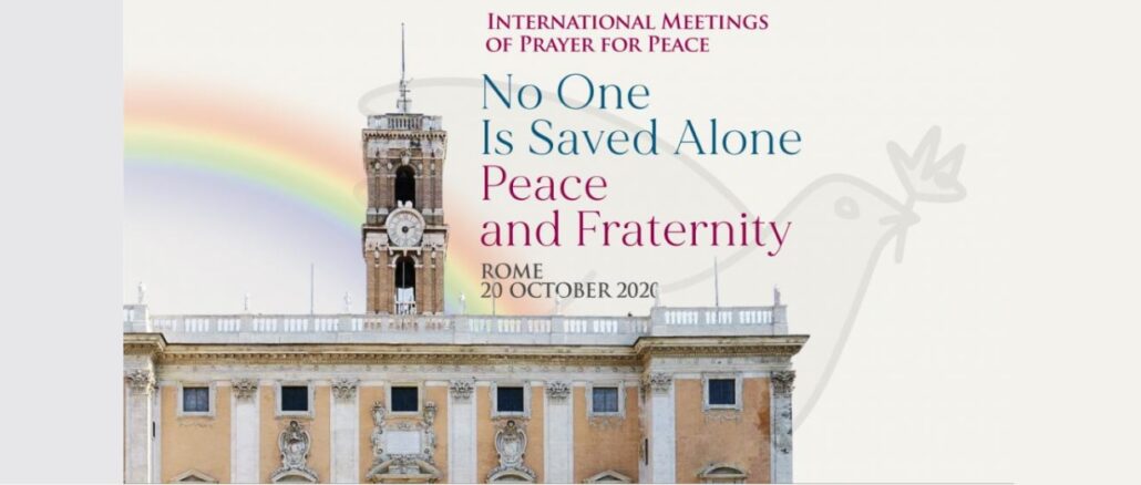 Papst Franziskus wird am 20. Oktober am interreligiösen Treffen auf dem Kapitol teilnehmen.
