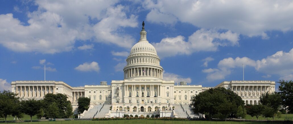 Das Kapitol der USA in Washington, der Sitz der beiden Häuser des US-Parlaments.