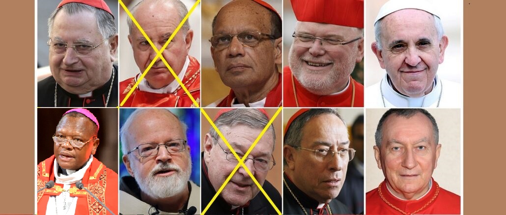Der Kardinalsrat wieder mit sieben Mitglieder.
