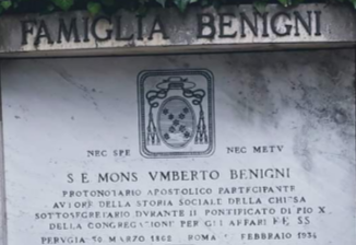 Msgr. Umberto Benigni (1862–1934), Päpstlicher Protonotar sowie Gründer und Leiter des Sodalitium Pianum (1909–1914/1921).