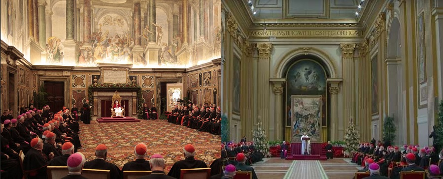 Gedanken zum Motu proprio Traditionis custodes: Wie steht es um Kontinuität und Konflikt? Ein Vergleich der Weihnachtsansprachen an die Römische Kurie von Benedikt XVI. 2005 und Franziskus 2020.