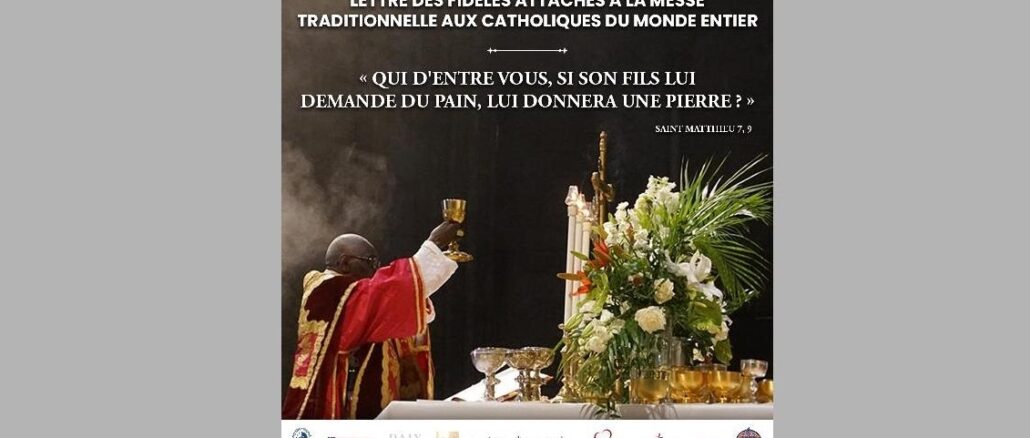 Mit einem Brief zur Verteidigung des überlieferten Ritus gegen das Motu proprio Traditionis custodes wenden sich französische Gläubige an die Katholiken der ganzen Welt.