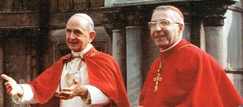 Papst Paul VI. mit Patriarch Albino Luciani, dem späteren Johannes Paul I., in Venedig.