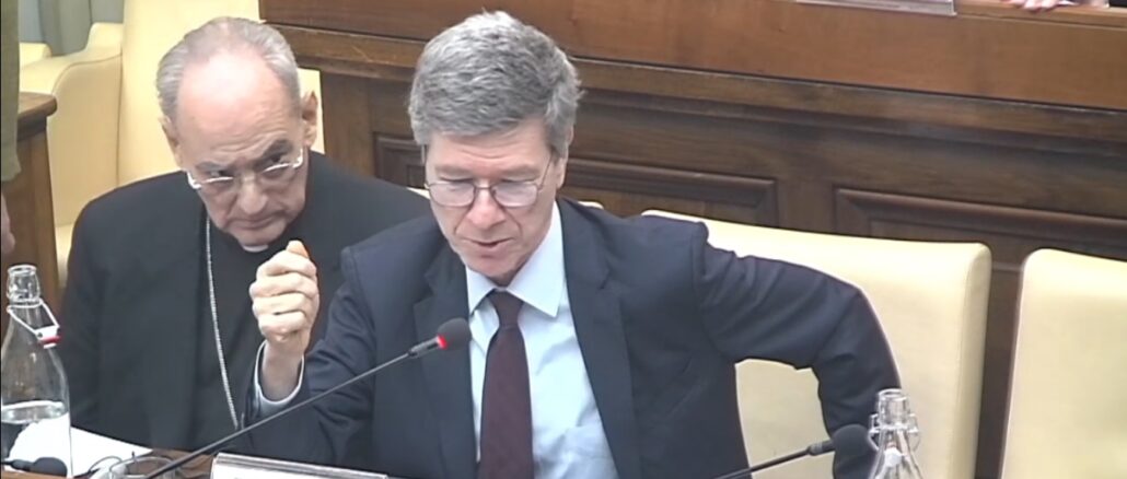 Jeffrey Sachs und Marcelo Sanchez Sorondo