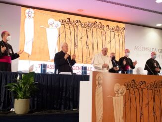 Papst Franziskus bei der Eröffnung der Herbstvollversammlung der Italienischen Bischofskonferenz
