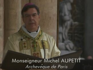 Msgr. Michel Aupetit war von 2017 bis 2021 Erzbischof von Paris. Das Bild zeigt seine Amtseinführung vor vier Jahren.