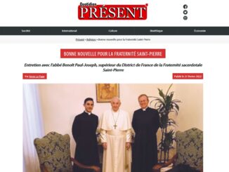 Pater Benoît Paul-Joseph war einer der beiden Petrusbrüder, die Anfang Februar von Papst Franziskus empfangen wurden. In einem Interview berichtet er von der Begegnung.