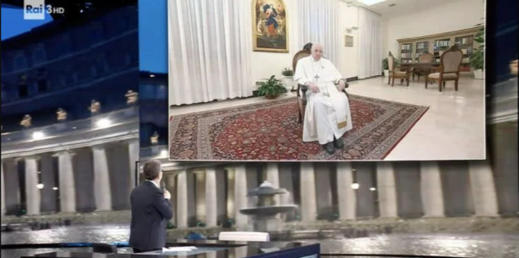 Papst Franziskus zu Gast bei einer der beliebtesten linken Fernsehsendungen.