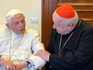Kardinal Stanislaw Dziwisz besuchte am Mittwochmorgen Benedikt XVI. im Kloster Mater Ecclesiae
