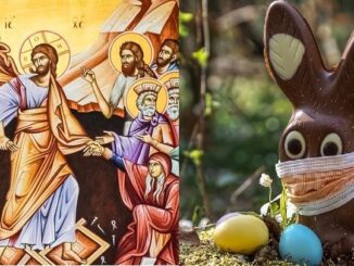 Der auferstandene Christus anstatt Corona-Angsthase: ein froher Ostergruß