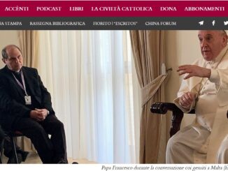 Franziskus mit Jesuiten auf Malta am 3. April 2022. Verblüffende, irrationale, verwirrende und widersprüchliche Antworten des Papstes auf Fragen seiner Mitbrüder.