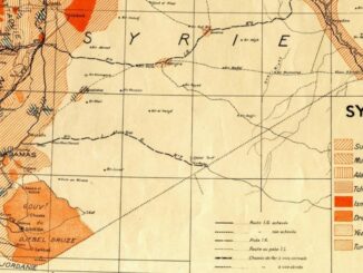 Der Libanon: Religionskarte des französischen Mandatsgebietes 1935.