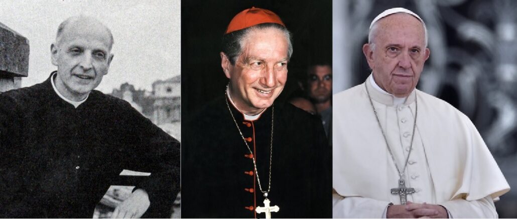 Jesuitengeneral Pedro Arrupe, Kardinal Carlo Maria Martini und Papst Franziskus, ein Weg zur "Vervollständigung" des Zweiten Vatikanischen Konzils.