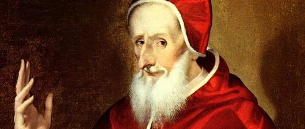 Papst Pius V. regierte von 1566 bis 1572 und wurde 1712 heiliggesprochen.