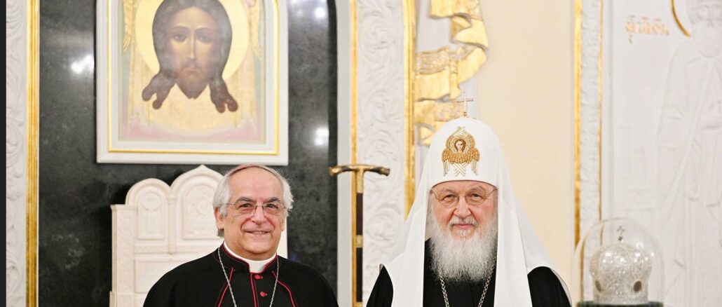 Am Mittwoch trafen der Moskauer Patriarch Kyrill I. und der Apostolische Nuntius in Rußland, Erzbischof Giovanni d'Aniello, in Moskau zusammen. Gestern berichtete der Nuntius Papst Franziskus in Rom.