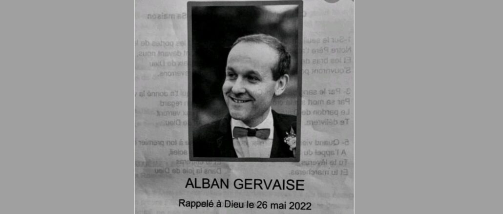 Der Katholik, Arzt und Familienvater Alban Gervaise wurde am 7. Juni begraben, nachdem ihn ein Islamist vor der Schule seiner Kinder niedergestochen hatte.