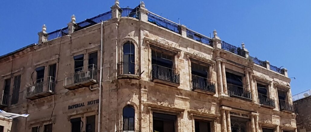 Das Hotel Imperial in Jerusalem. Zum Besuch von Kaiser Wilhelm II. errichtet, ist es zum Zankapfel geworden – und zum Symbol für die Verdrängung der Christen aus dem Heiligen Land.