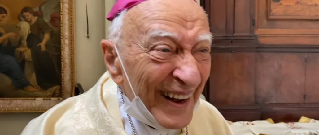 Bischof Luigi Bettazzi, der in Papst Franziskus das Zweite Vatikanische Konzil verwirklicht sieht, will mit seinen 99 Jahren noch die Tötung ungeborener Kinder durch Abtreibung legitimieren.