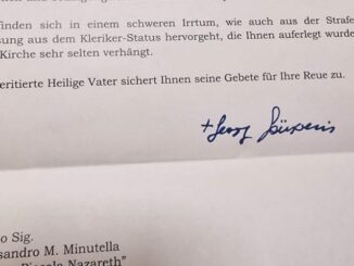 Erzbischof Gänswein: "Der Brief ist erstunken und erlogen".