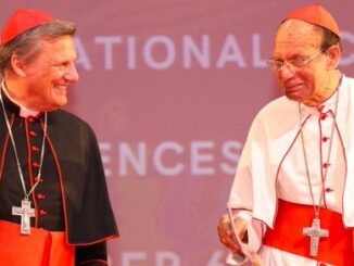Kardinal Grech hielt sich vergangene Woche in Indien auf (im Bild mit Kardinal Oswald Gracias von Bombay). Grech ist der verlängerte Arm von Papst Franziskus bei einem brandgefährlichen Experiment.