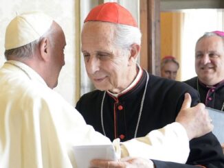 Papst Franziskus mit Kardinal Mario Aurelio Poli, Erzbischof von Buenos Aires und Primas von Argentinien, der heute seinen 75. Geburtstag begeht und damit sein Rücktrittgesuch einreichen muß.