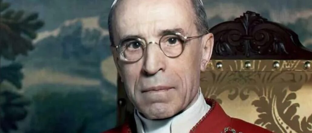Pius XII. (1939–1958): "Die tiefe und letzte Wurzel der Übel, die wir in der modernen Gesellschaft beklagen, ist die Verleugnung und Ablehnung einer Norm universeller Moral."