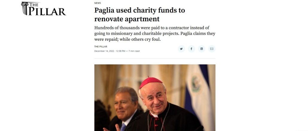 Erzbischof Vincenzo Paglia will The Pillar verklagen. Das katholische US-Medium hatte behauptet, der Papst-Vertraute habe angeblich Hundertausende von Euro veruntreut.