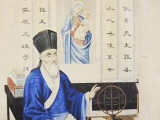 Der China-Missionar Matteo Ricci in einer Darstellung des späten 17. Jahrhunderts in chinesischer Tracht.