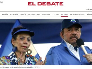 Nicaraguas sandinistische Machthaber: Staatspräsident Daniel Ortega und seine Frau und Vizepräsidentin Rosario Murillo