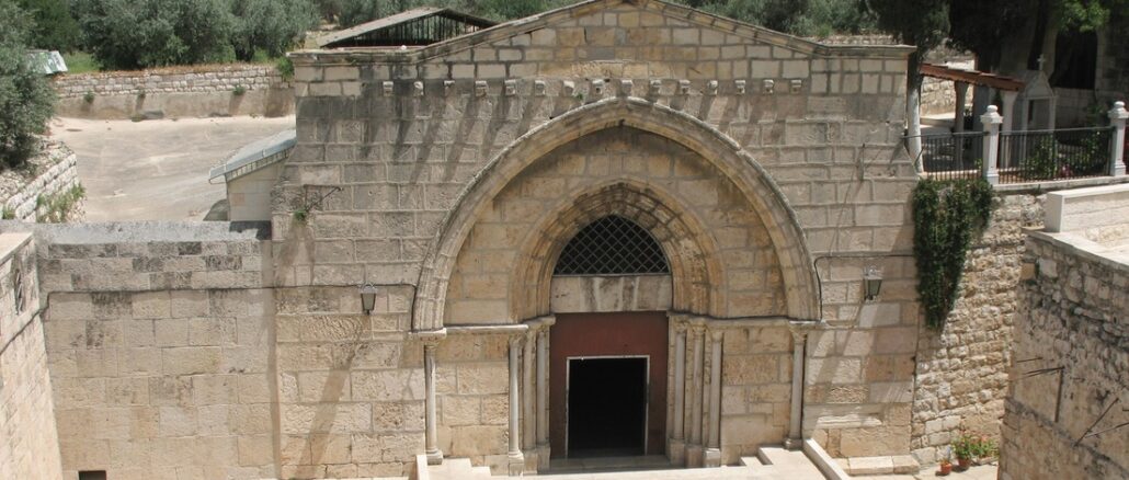 Die Kirche des Mariengrabes im Kidrontal in Jerusalem wurde am Sonntagmorgen zur Zielscheibe eines Angriffs.