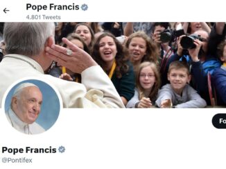 Auch das Twitter-Konto von Papst Franziskus verlor gestern das Twitter Blue.