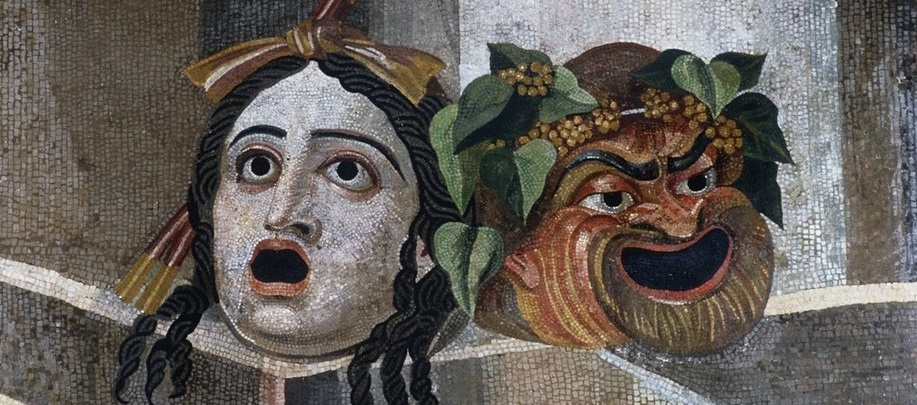 Tragödie und groteske Farce lagen im Theater der griechischen Antike manchmal nahe beieinander. Gilt das heute auch für die Kirche?