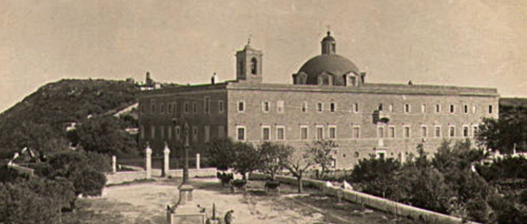 Das Karmelitenkloster Stella Maris auf dem Berg Karmel bei Haifa (am Ende des 19. Jahrhunderts)