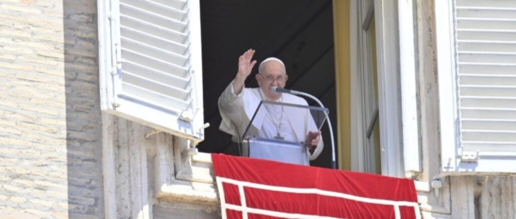 Papst Franziskus grüßte beim gestrigen Angelus auf dem Petersplatz in Rom Taiwan