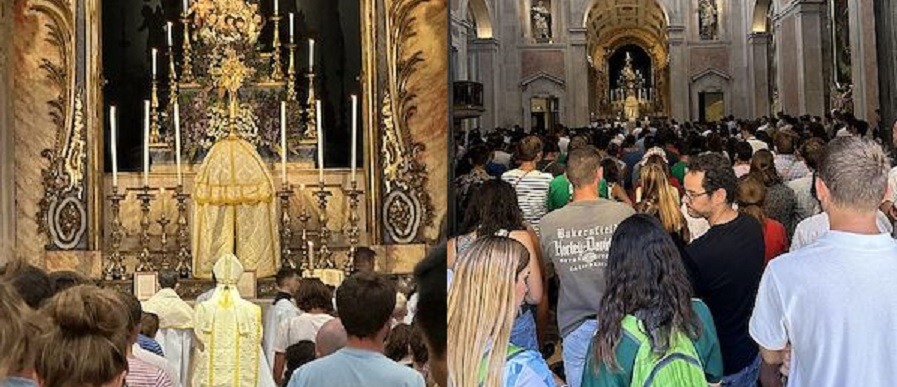 Heilige Messe im überlieferten Ritus im Zuge des Weltjugendtags 2023 in Lissabon