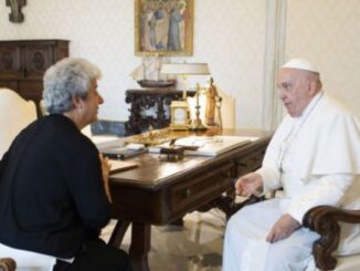 Maria Campatelli, die vom Künstlerpriester und ehemaligen Jesuiten Marko Rupnik eingesetzte Leiterin des Zentrums Aletti, wurde gestern von Papst Franziskus empfangen.
