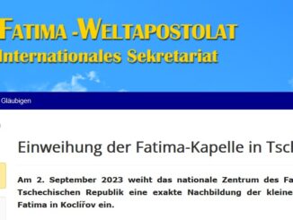 Fatima, das Weltapostolat und Österreich
