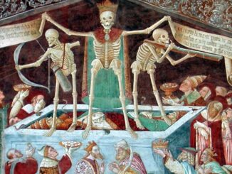 Mittelalterliche Darstellungen des Triumphs des Todes dienten der Ermahnung, an die Letzten Dinge zu denken. Heute versuchen zerstörerische Kräfte den Tod über das Leben triumphieren zu lassen.