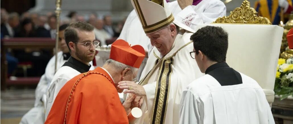 Kardinalskreierung von Gianfranco Ghirlanda durch Papst Franziskus