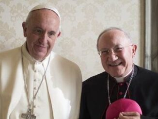 Msgr. Aldo Cavalli, Apostolischer Visitator für Medjugorje, wurde heute morgen von Papst Franziskus empfangen