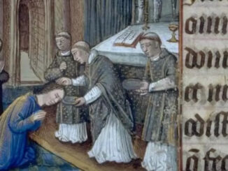 Spätmittelalterliche Darstellung der Ascherung