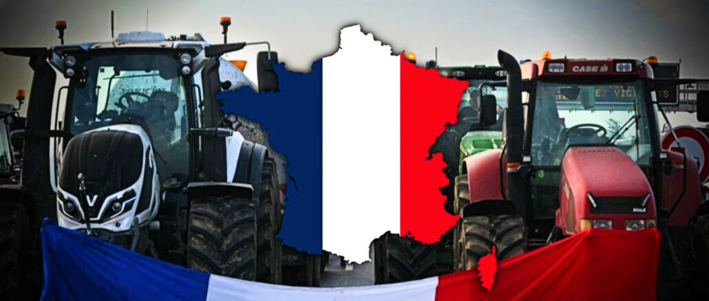 Bauernproteste in Frankreich werden von den Bischöfen unterstützt. Die Bischöfe in der Bundesrepublik Deutschland stützen lieber die Regierung.