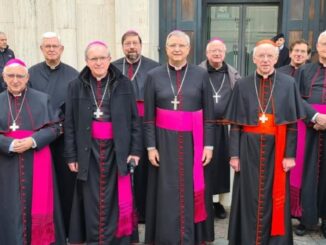 Belgiens Bischöfe bei ihrem Ad-limina-Besuch 2022 in Rom. Damals begann ein offenkundiges Zusammenspiel mit Santa Marta, das nun in die zweite und dritte Runde geht.