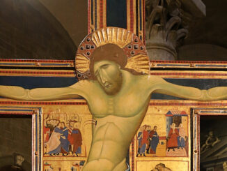 "Das Kreuz von San Zeno" des Florentiner Malers Coppo di Marcovaldo und seines Sohnes Salerno di Coppo (1274) im Dom von Pistoia