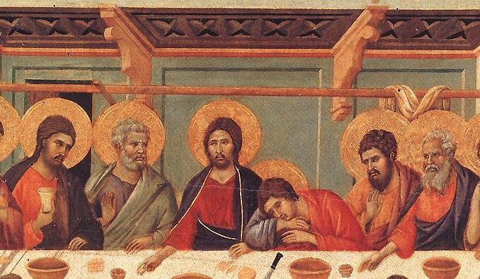 Das Letzte Abendmahl von Duccio di Buoninsegna (um 1310)