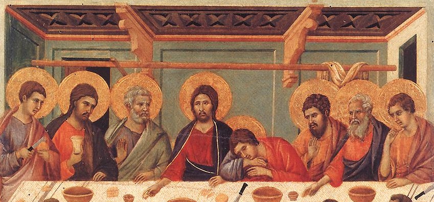Das Letzte Abendmahl von Duccio di Buoninsegna (um 1310)