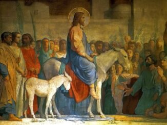 Jesus, der wahre König und Hohepriester, zieht in Jerusalem ein