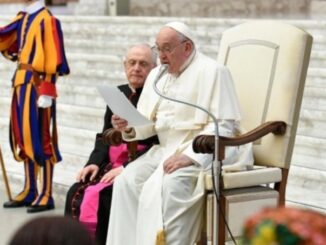 Papst Franziskus empfing gestern die nigerianische Gemeinschaft in Rom und verlas persönlich die Ansprache.
