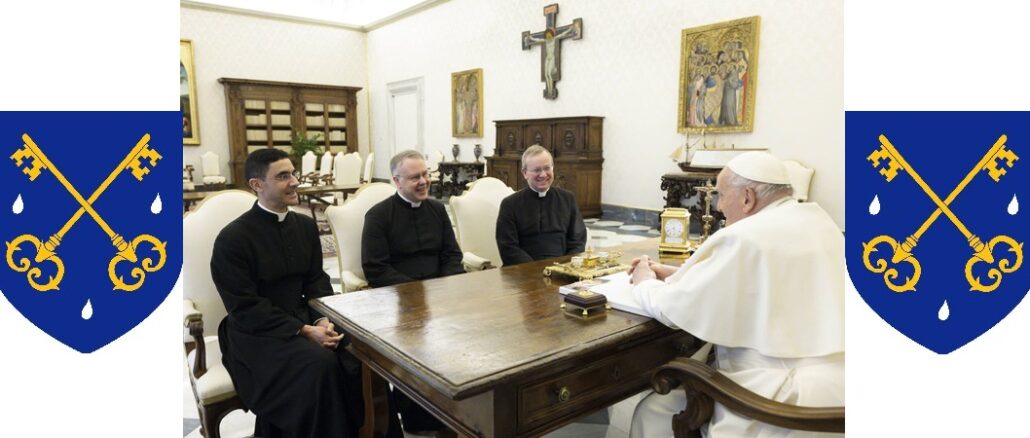 Der Generalobere der Petrusbruderschaft wurde mit zwei Mitbrüdern am 29. Februar von Papst Franziskus empfangen.