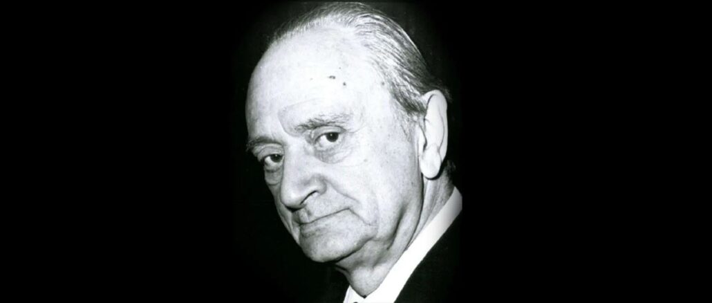 Augusto Del Noce (1910–1989) analysiert Faschismus und Antifaschismus als Siamesische Zwillinge desselben Auflösungsprozesses.